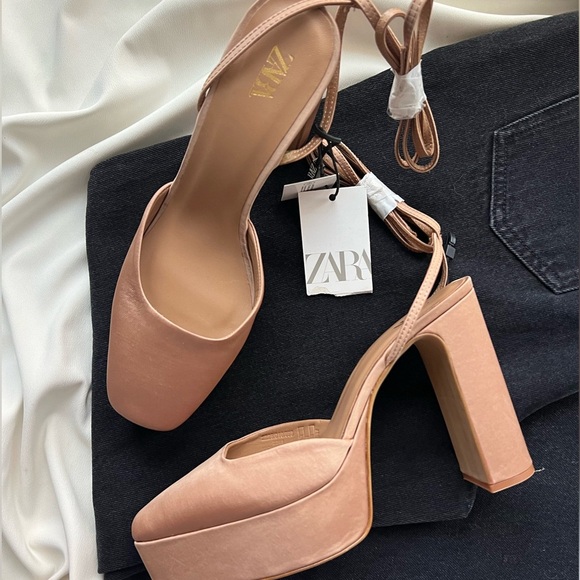 NWT Zara Platform Heels 👠 - Picture 1 of 4